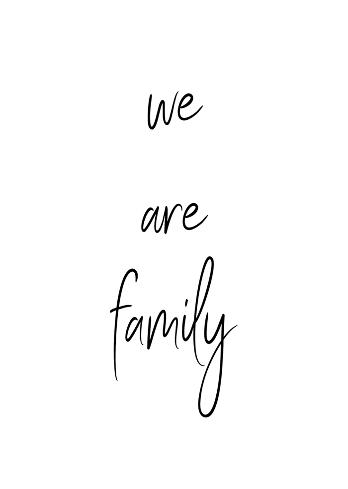 Wir sind eine Familie.