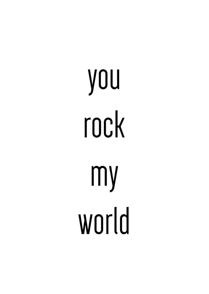 Du rockst meine Welt