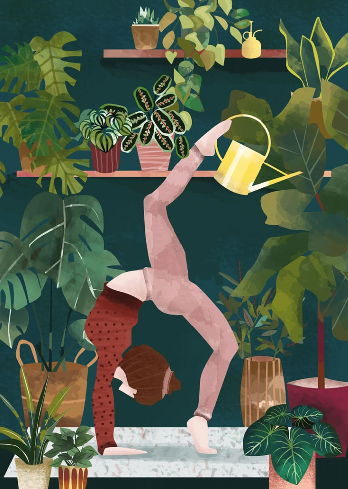 Pflanzliches Yoga