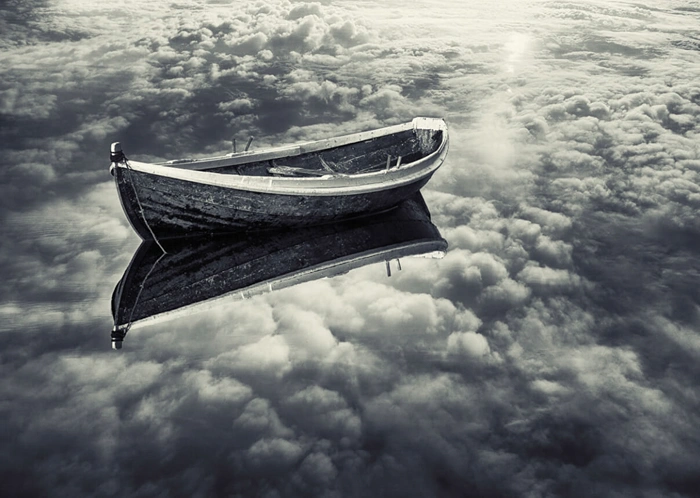 In den Wolken