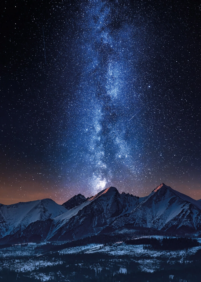 Nacht in den Bergen