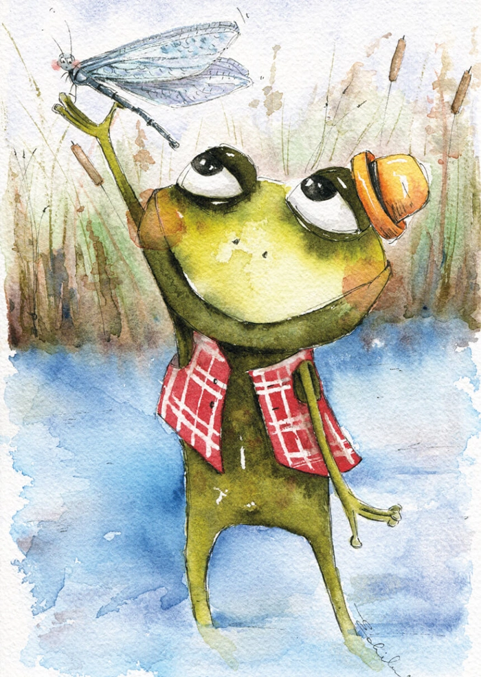 Frog by the lake