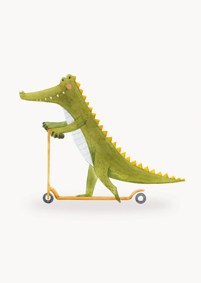 Happy crocodile