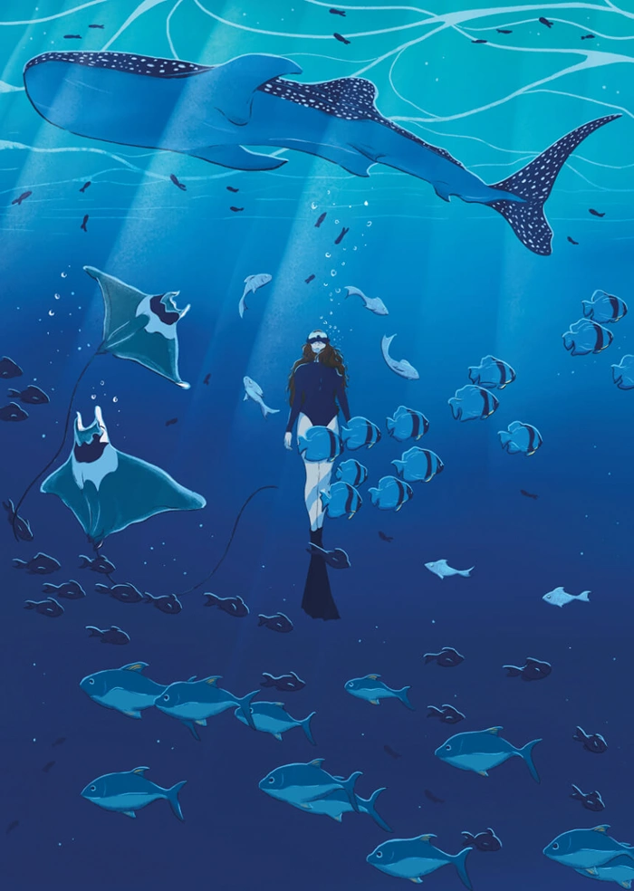 Under the water