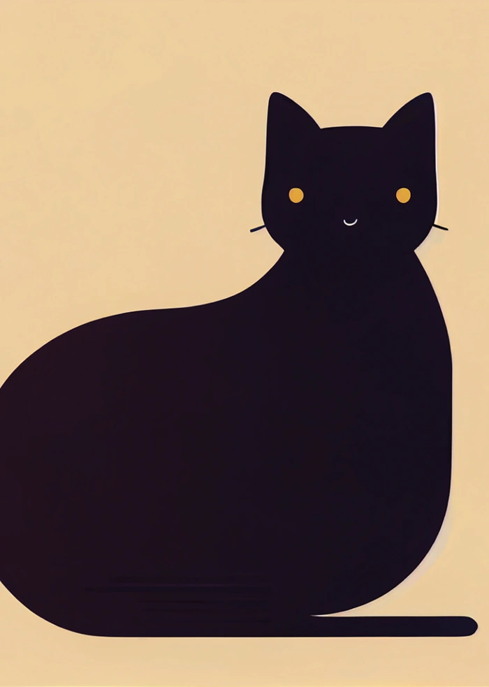 Schwarze Katze