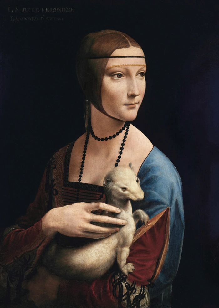Dame mit Hermelin.
