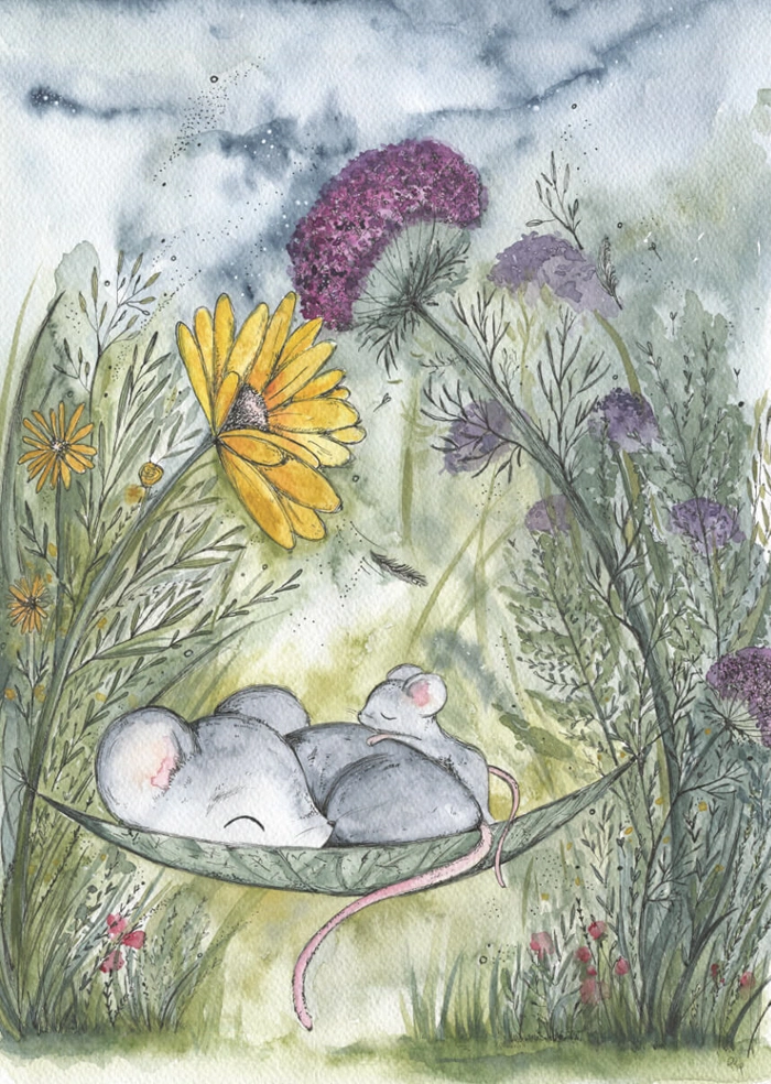 Sleeping mouse