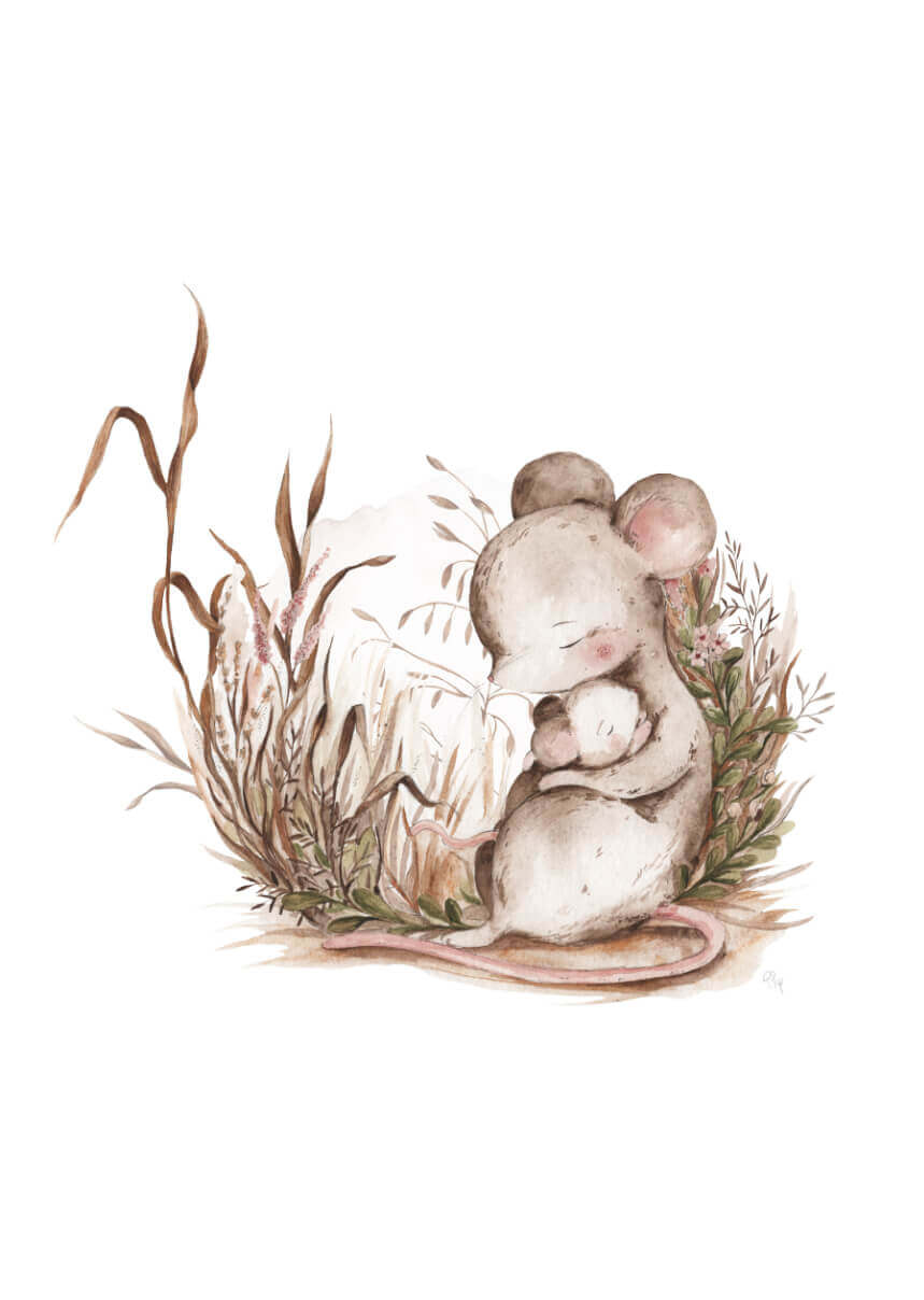 Mommy and baby mice