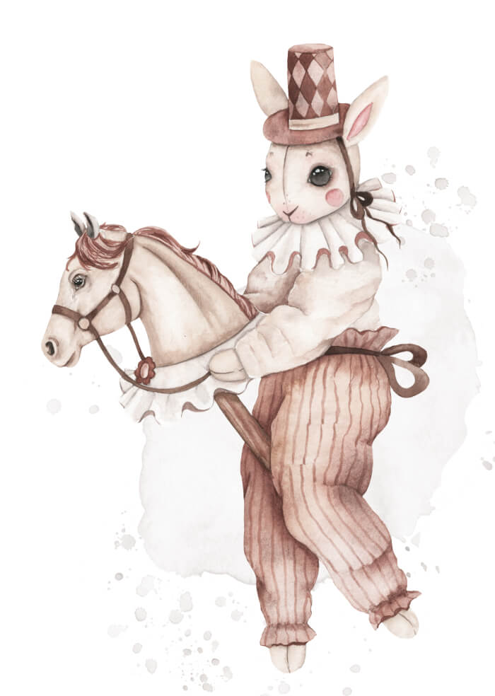 Rabbit on horseback