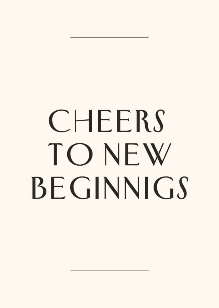 New beginnings