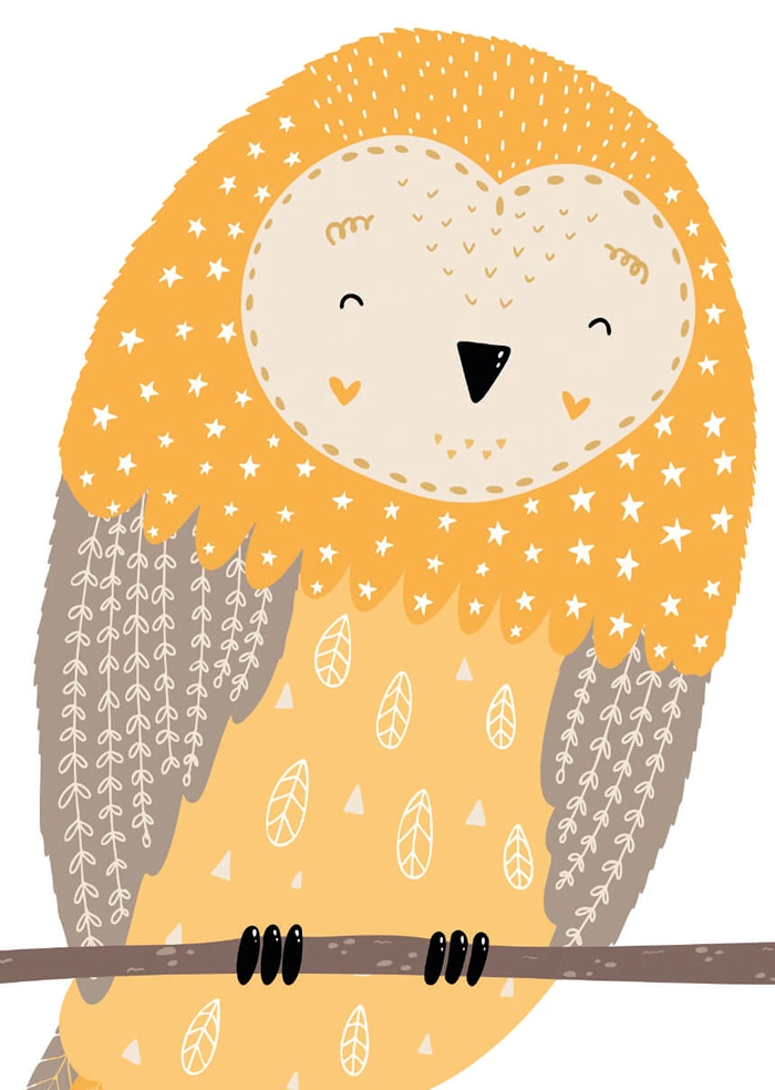 Owl on the branch