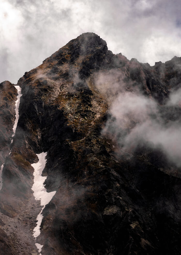 In the clouds