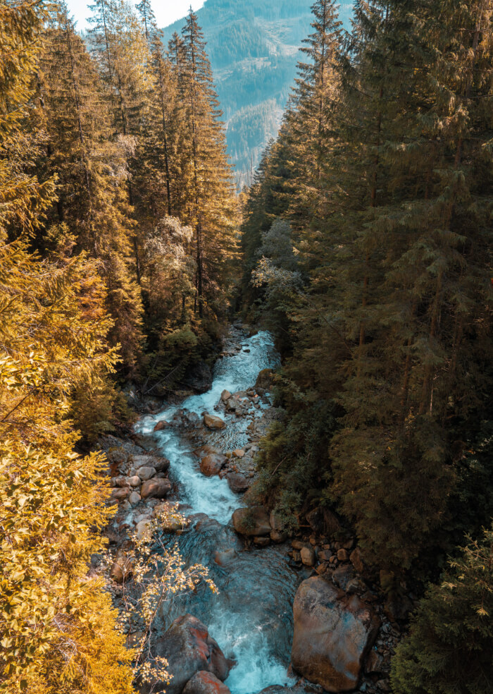 In the mountains