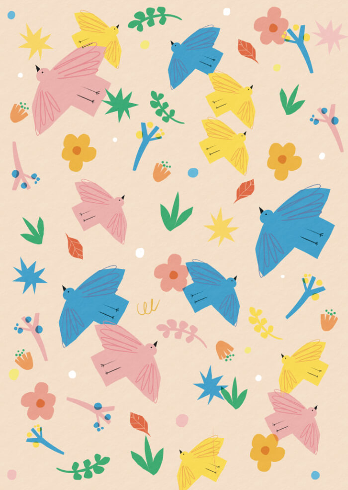 Colorful birds