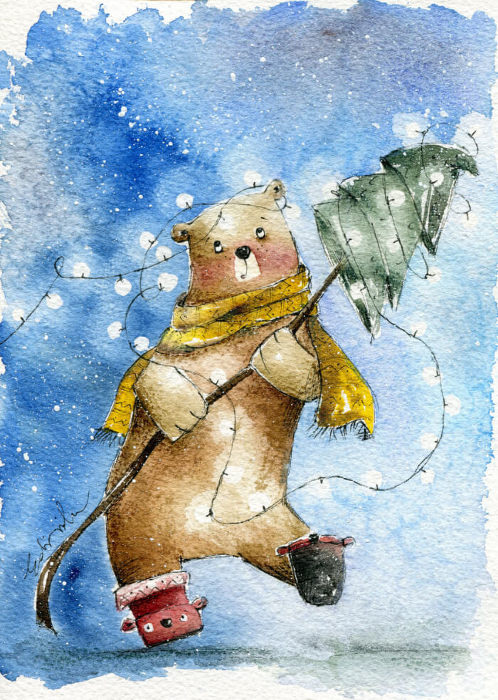 Winter bear