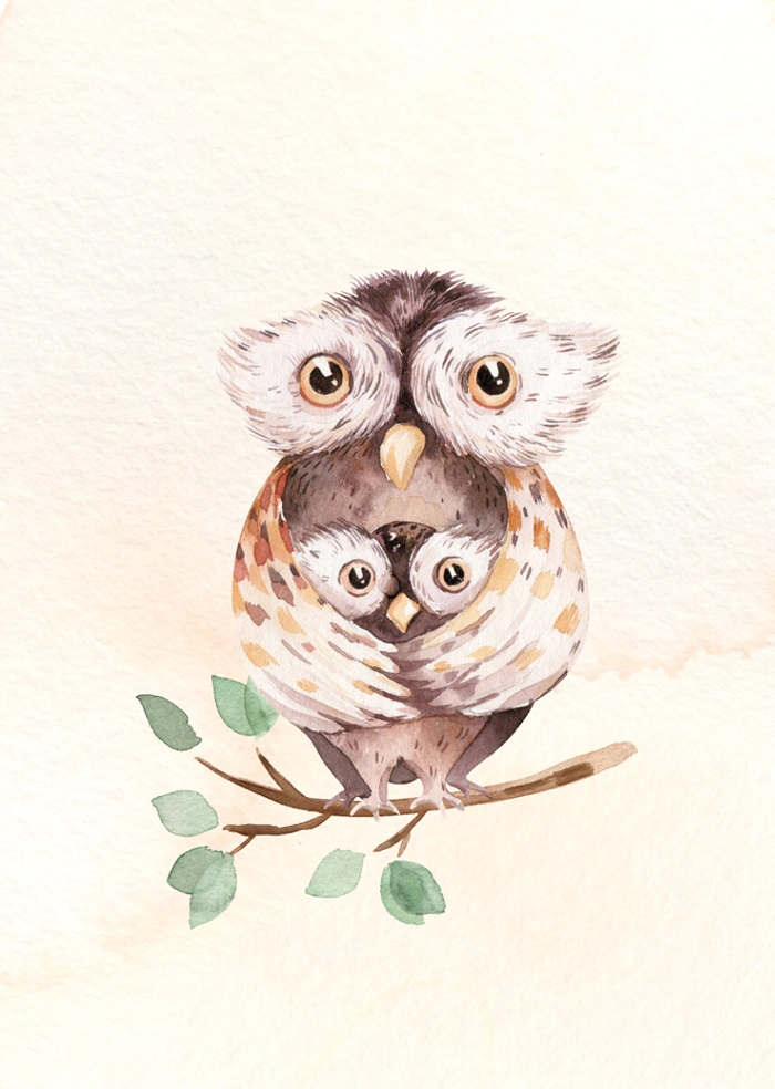 Owl on the branch