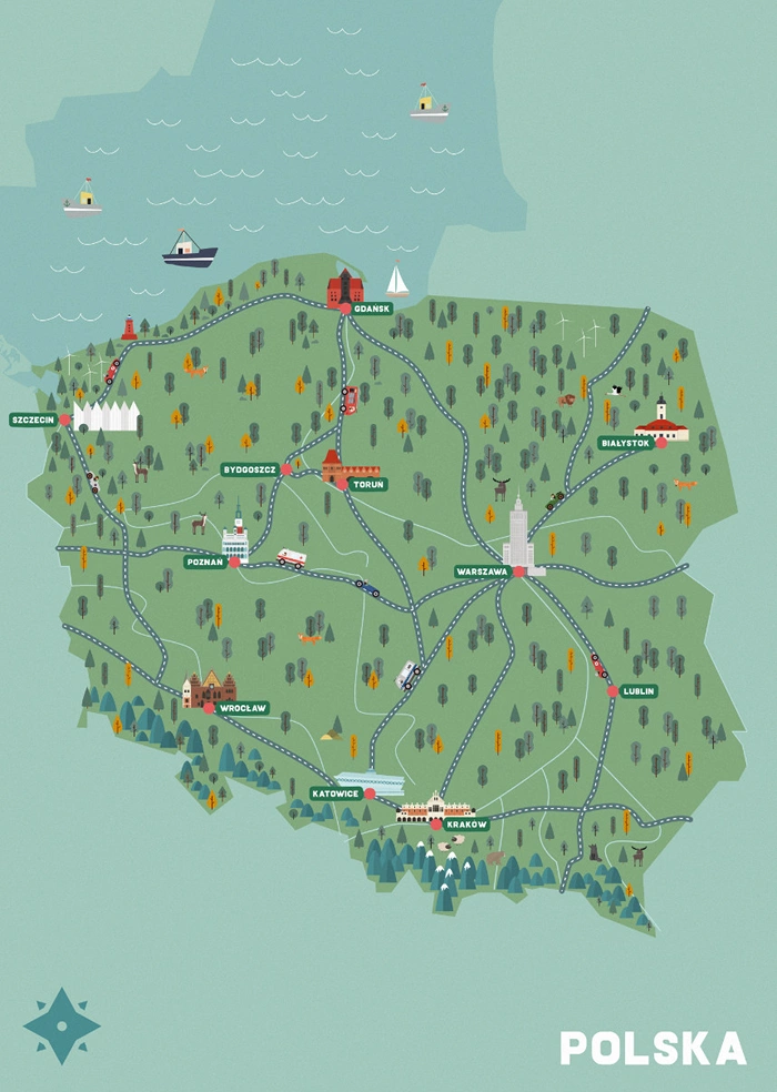 Mapa Polski