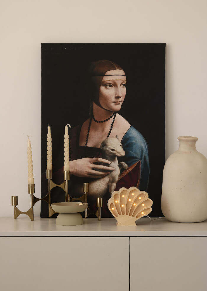 Dame mit Hermelin. – 1