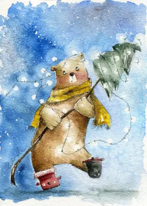 Winter bear